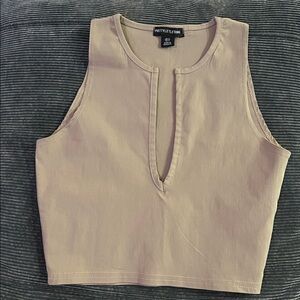 Pretty LittleThing Tan Tank Top~ Size O-4 Would Best Fit An Extra Small